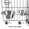 Pet Adobe Set of 2 Stainless Steel Hanging Pet Bowls, Cage, Kennel, for Food and Water, Dogs / Cats, 8-Fl Oz 993010VAK - alternate 7